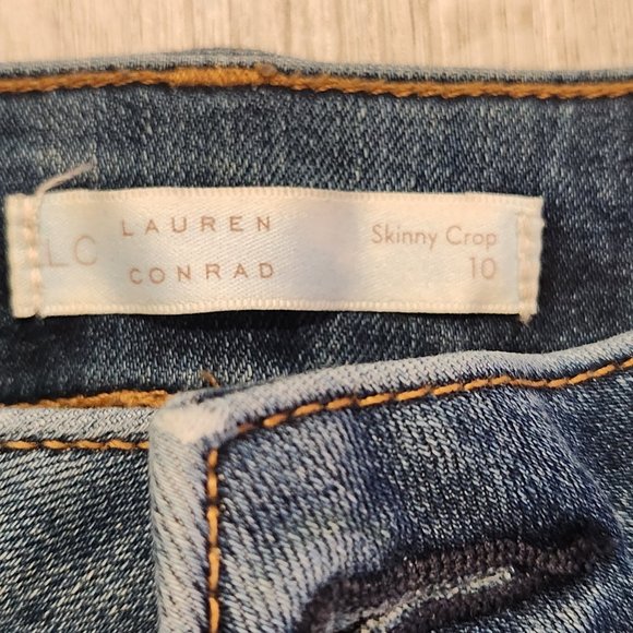 LC Lauren Conrad cropped size 10 jeans - Picture 2 of 4